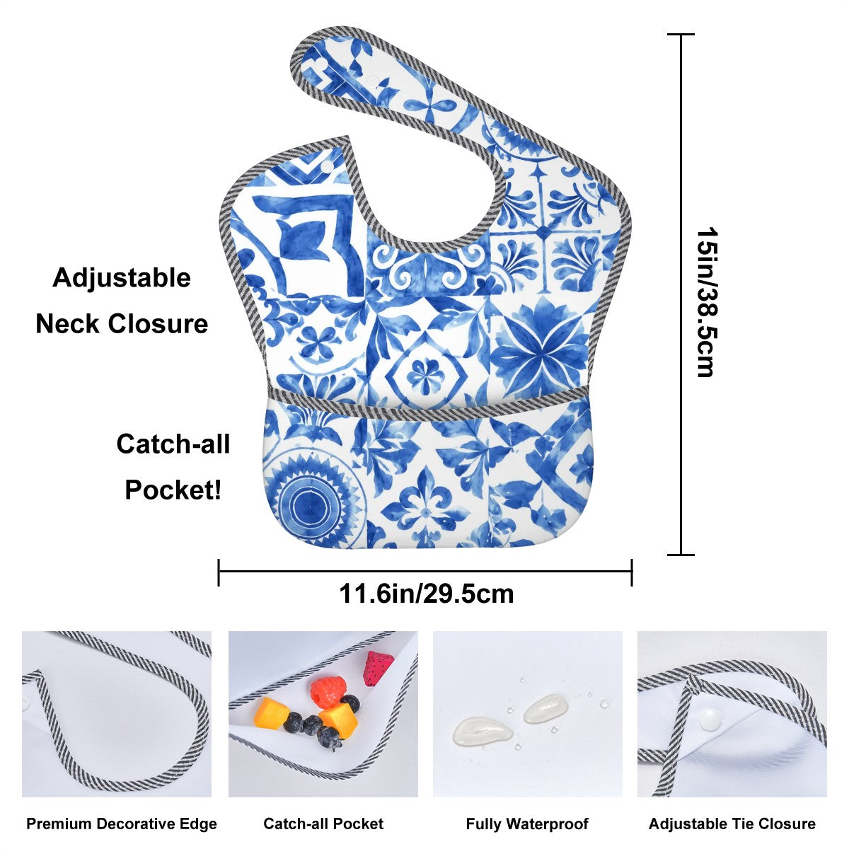Presa Baby Bib Azul