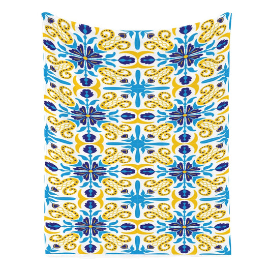 Portofino Petal GSM Flannel Throw Blanket
