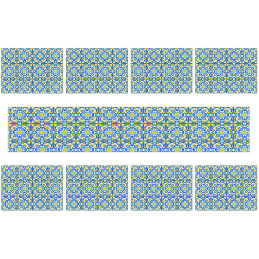 Medina Sunburst Table Runner Placemat Set 9 Pieces