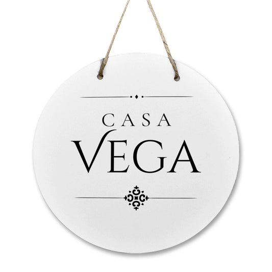 Casa Vega Wooden Door Sign