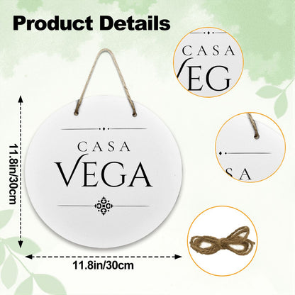 Casa Vega Wooden Door Sign