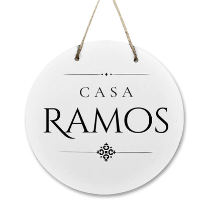 Casa Ramos Wooden Door Sign