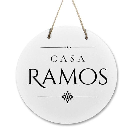 Casa Ramos Wooden Door Sign