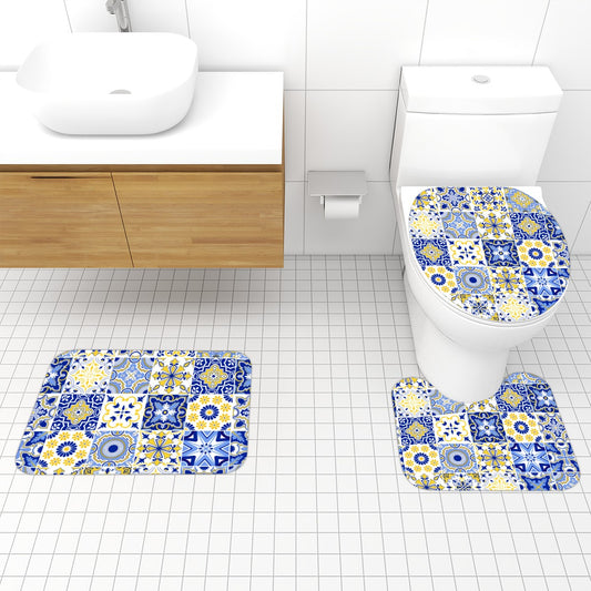Sevilla Kaleidoscope Bathroom Rugs Set 3 pcs
