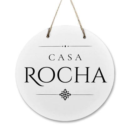 Casa Rocha Wooden Door Sign
