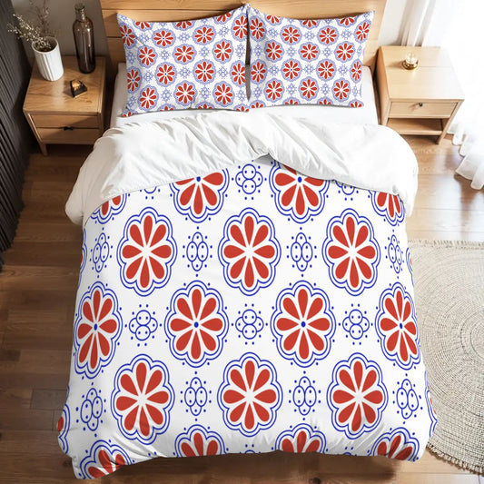 Rosette Full Duvet Cover Set