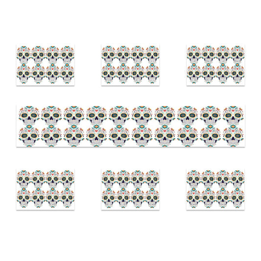 Heritage Sugar Skull Table Runner Placemat Set 7 Pieces