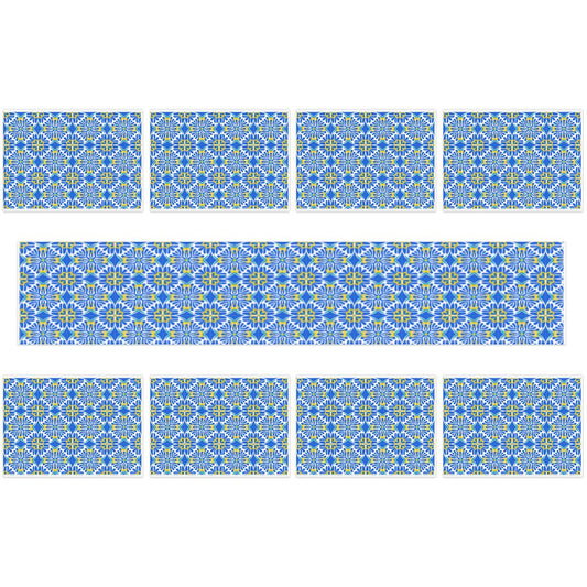 Santorini Breeze Table Runner Placemat Set 9 Pieces