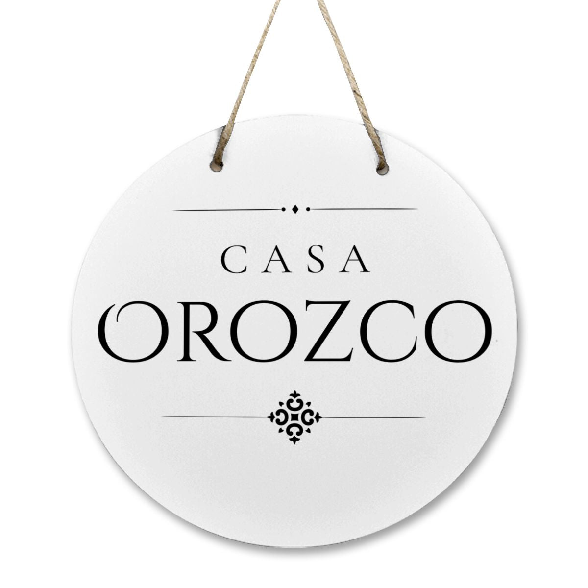 Casa Orozco Wooden Door Sign
