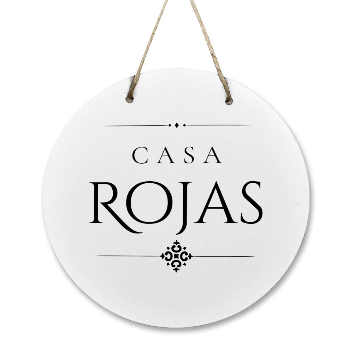 Casa Rojas Wooden Door Sign