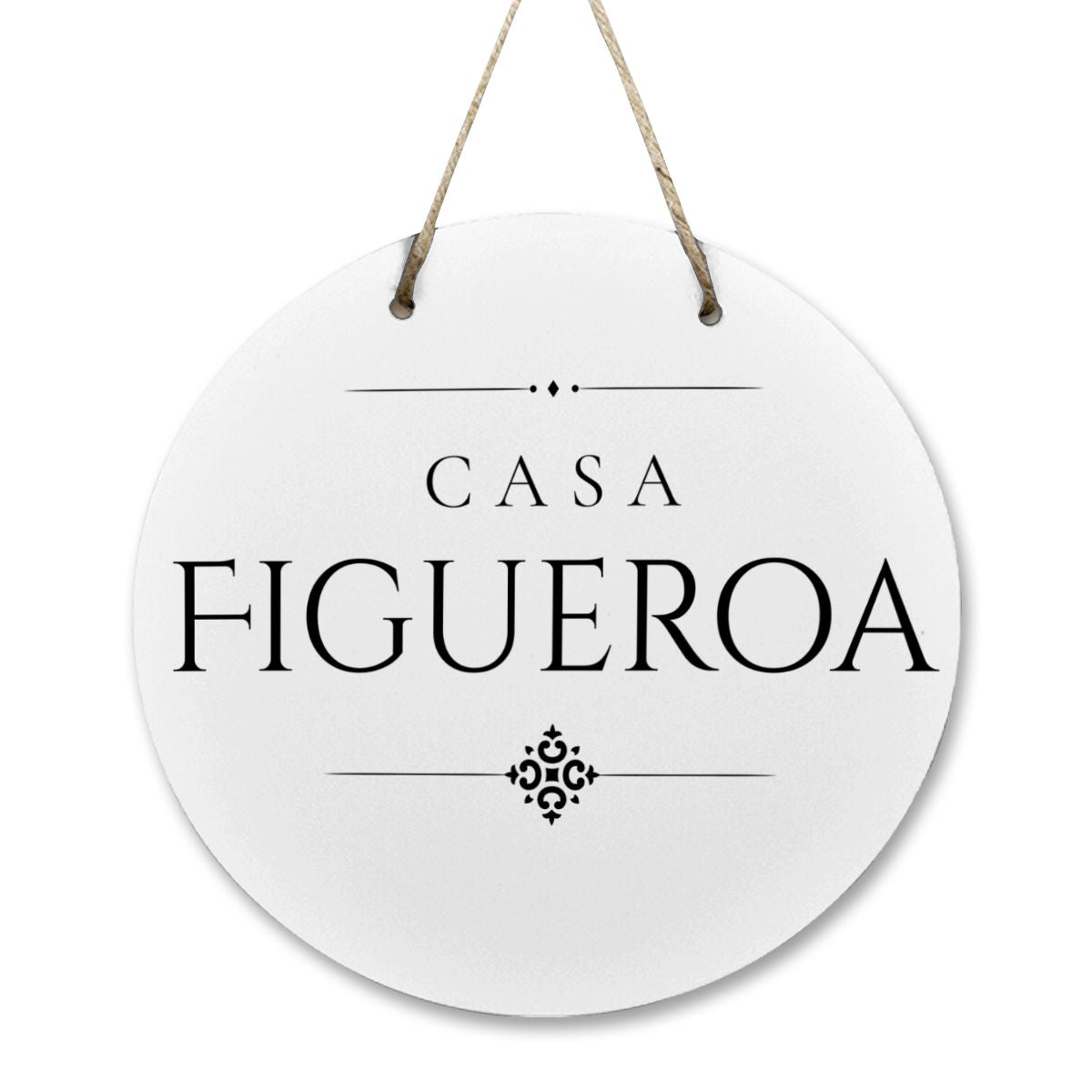 Casa Figueroa Wooden Door Sign