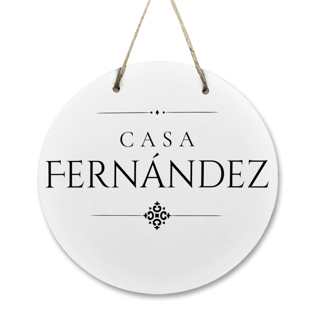 Casa Fernández Wooden Door Sign