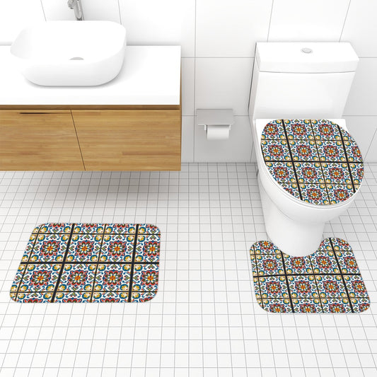 Andalusia Nights Bathroom Rugs Set 3 pcs