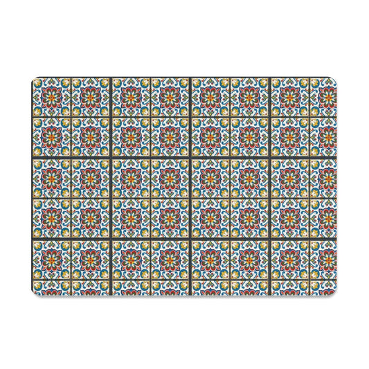 Mediterranean Bloom Glass Cutting Board