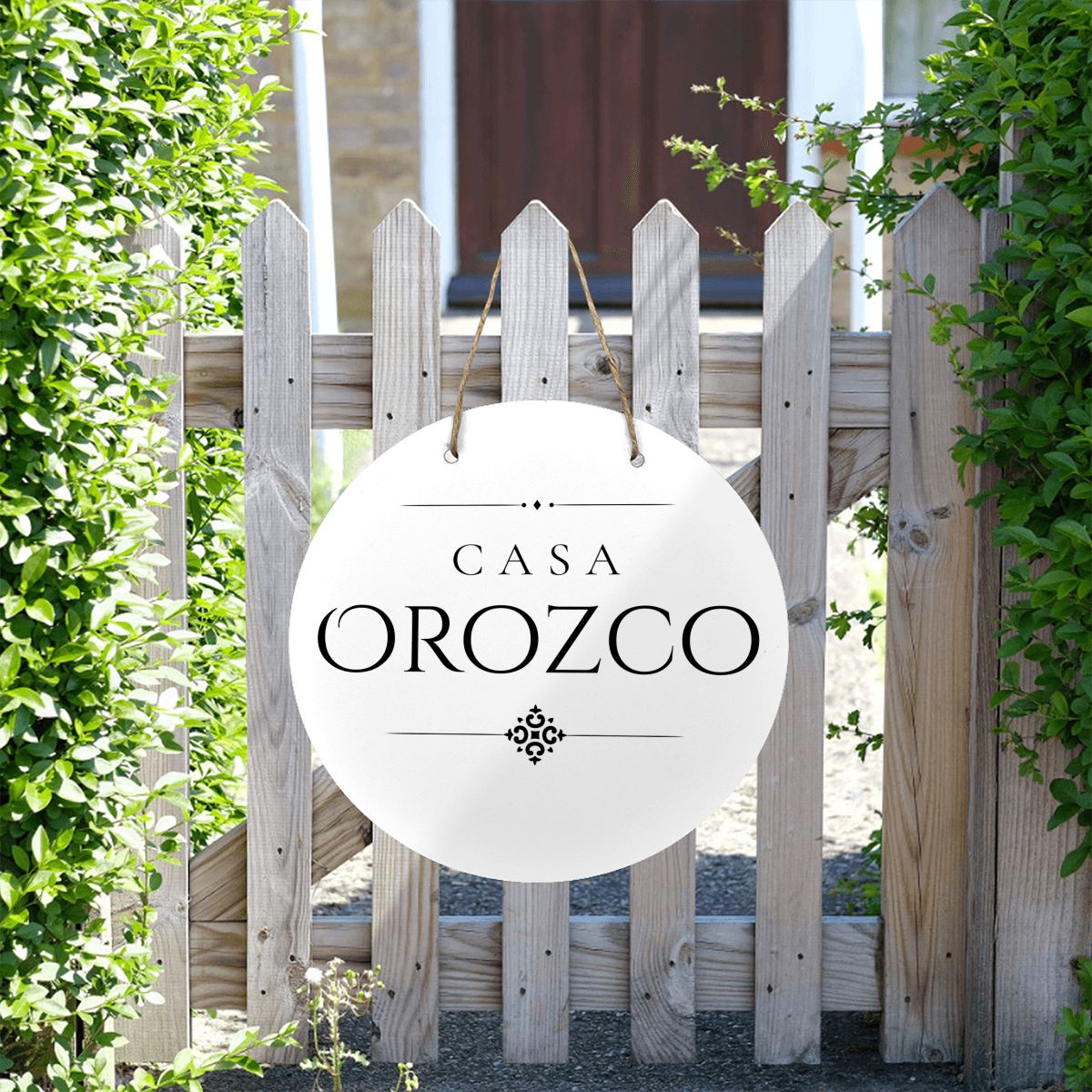 Casa Orozco Wooden Door Sign