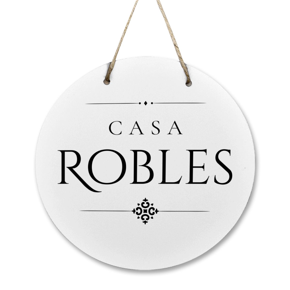 Casa Robles Wooden Door Sign