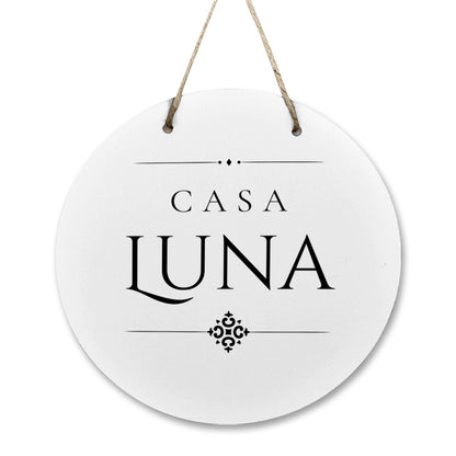 Casa Luna Wooden Door Sign