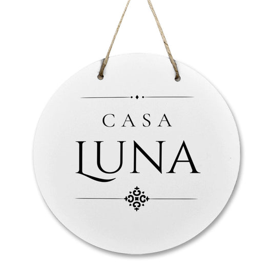 Casa Luna Wooden Door Sign