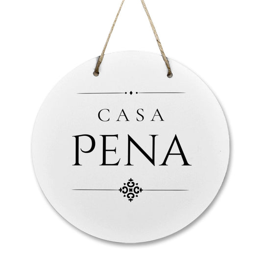 Casa Pena Wooden Door Sign