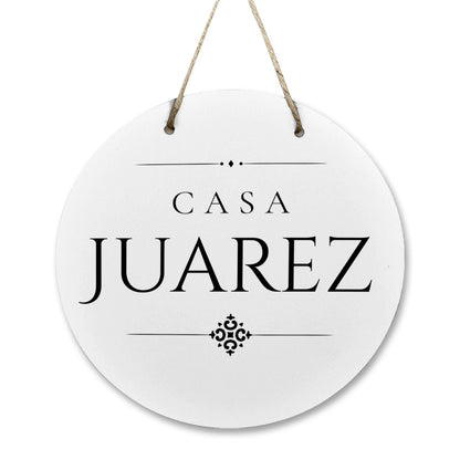 Casa Juarez Wooden Door Sign