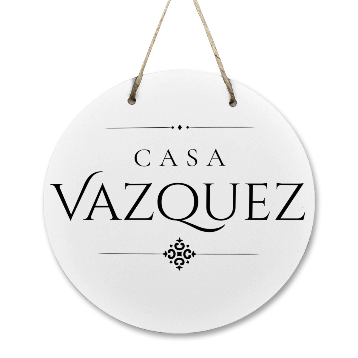 Casa Vazquez Wooden Door Sign