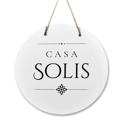 Casa Solis Wooden Door Sign