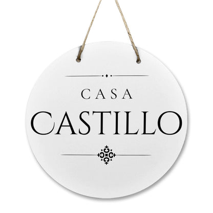 Casa Castillo Wooden Door Sign