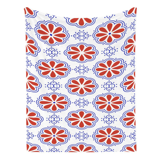Rosette GSM Flannel Throw Blanket