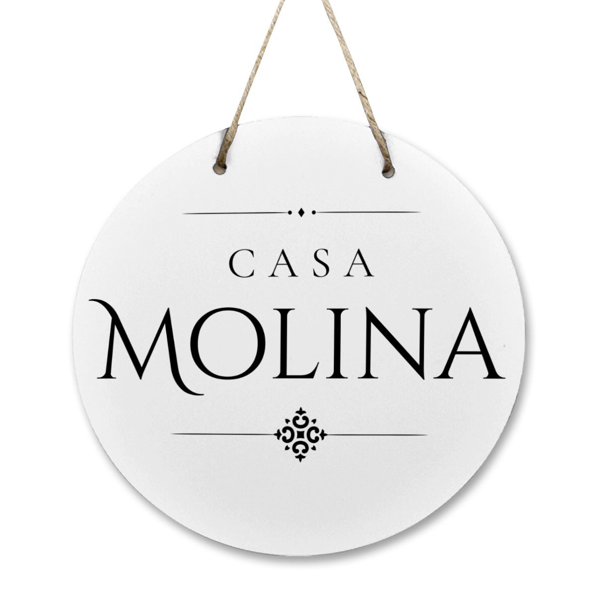 Casa Molina Wooden Door Sign