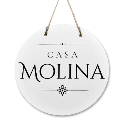 Casa Molina Wooden Door Sign
