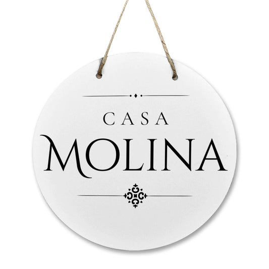 Casa Molina Wooden Door Sign