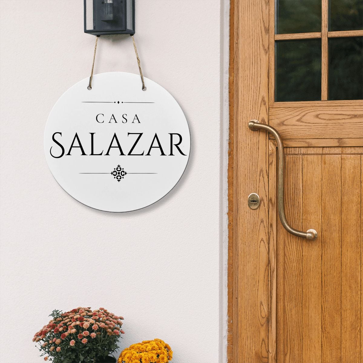 Casa Salazar Wooden Door Sign
