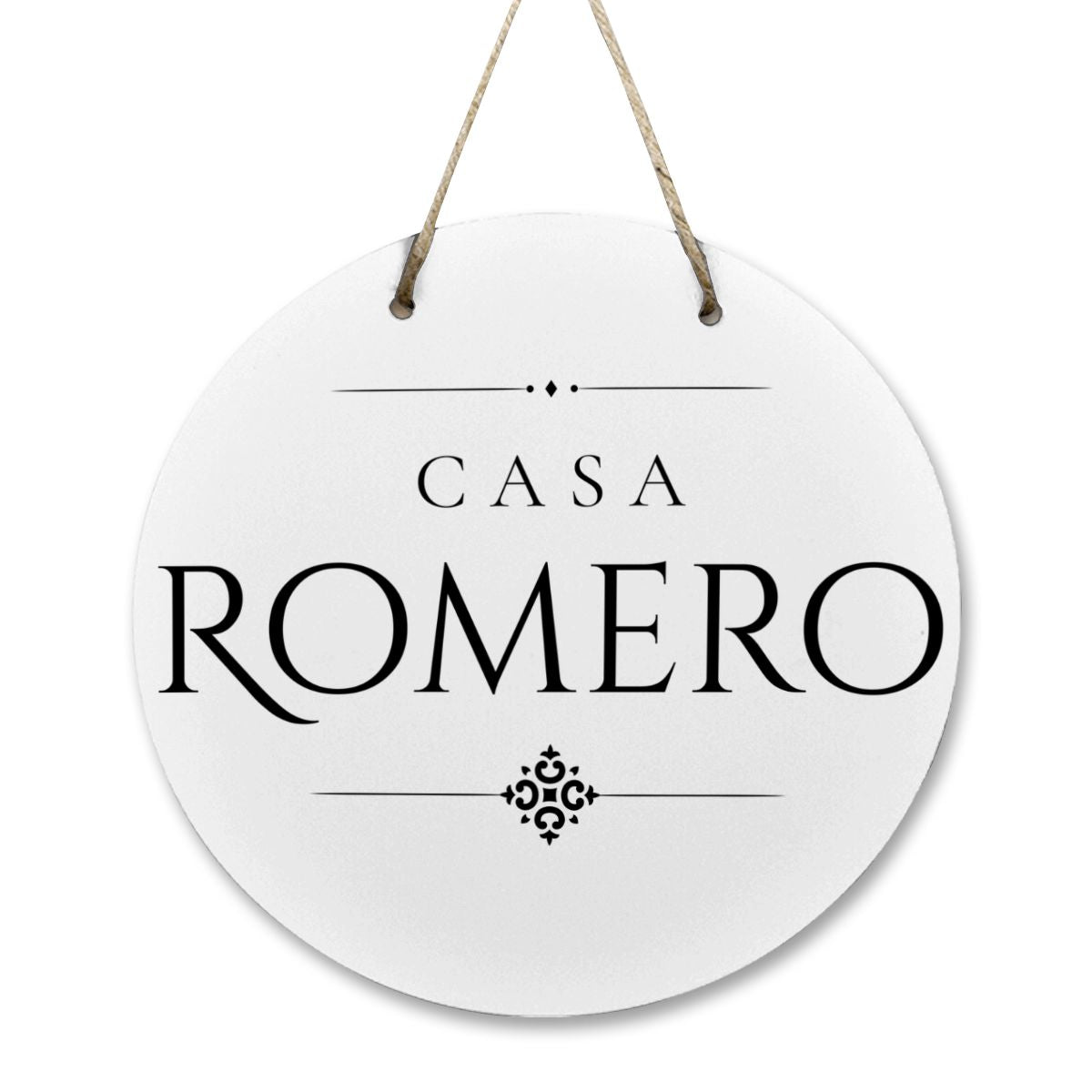 Casa Romero Wooden Door Sign
