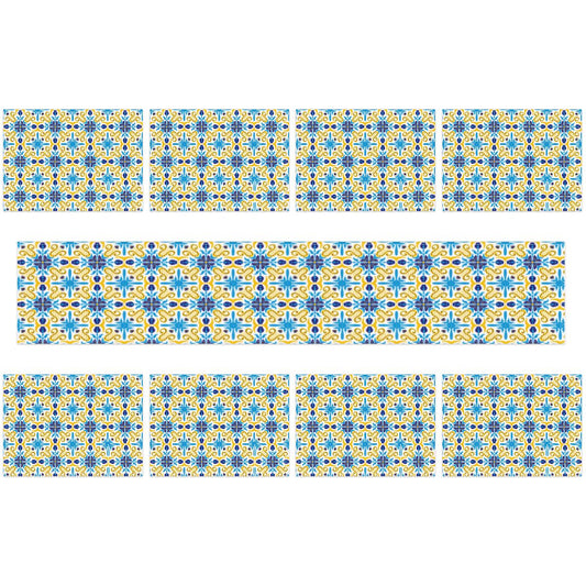 Portofino Petal Table Runner Placemat Set 9 Pieces