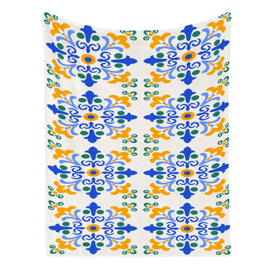 Tuscan Harvest GSM Flannel Throw Blanket