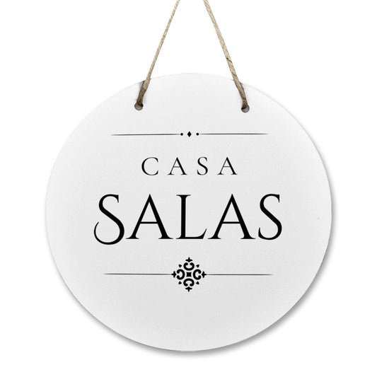 Casa Salas Wooden Door Sign