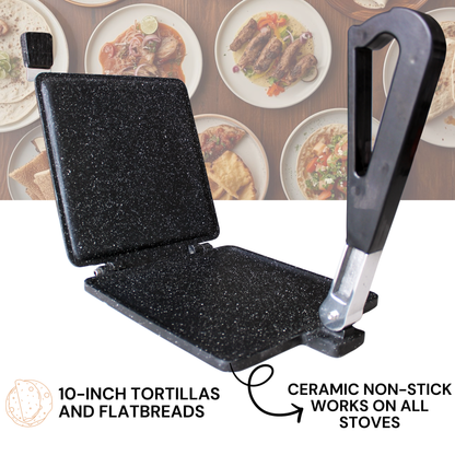 Presa Pan | 10 Inch Non-Stick Tortilla Press and Pan
