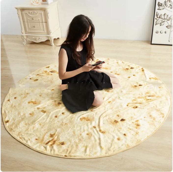 Tortilla / Roti Soft Plush Blanket - 3 Sizes Available