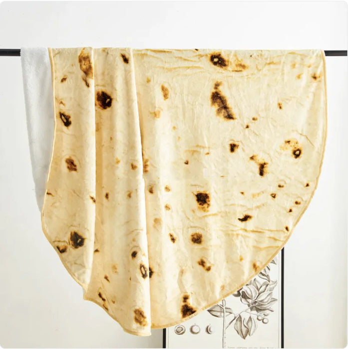 Tortilla / Roti Soft Plush Blanket - 3 Sizes Available