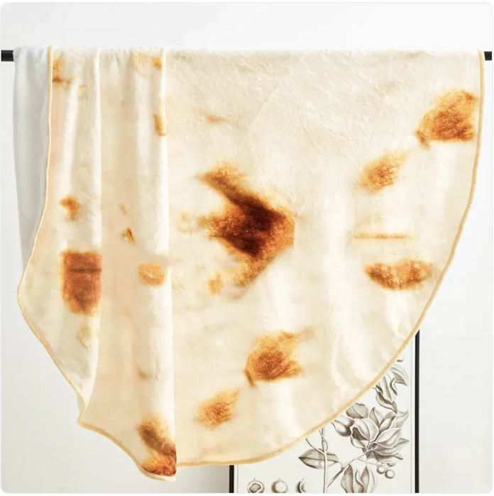 Tortilla / Roti Soft Plush Blanket - 3 Sizes Available