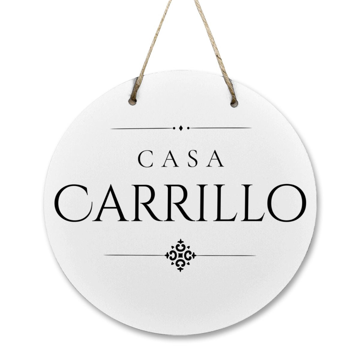 Casa Carrillo Wooden Door Sign