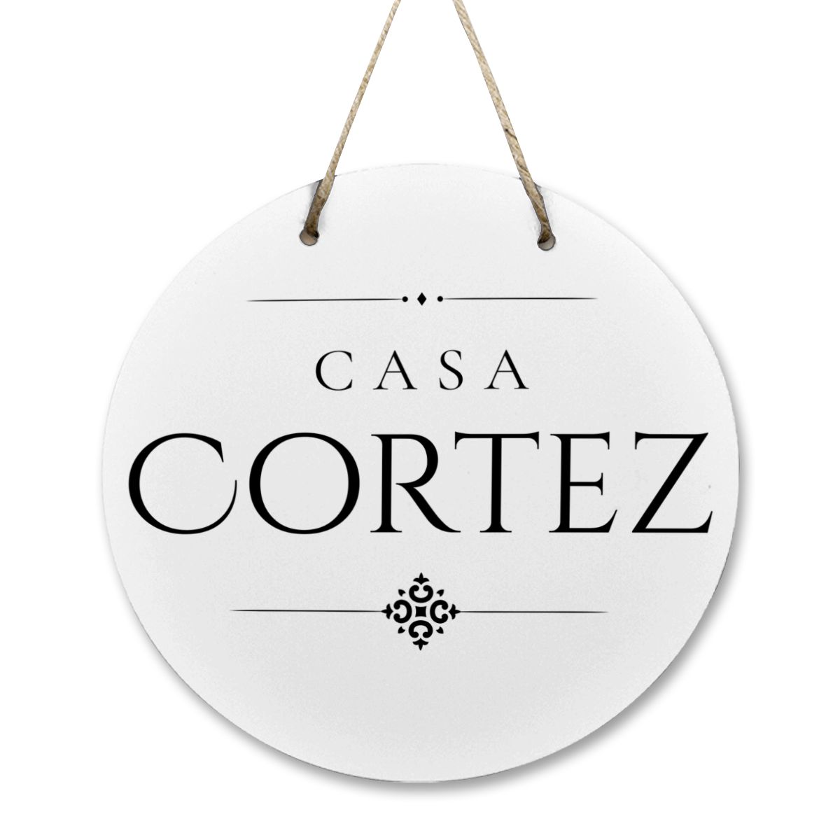 Casa Cortez Wooden Door Sign