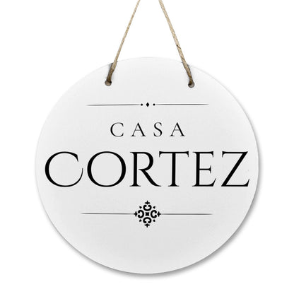 Casa Cortez Wooden Door Sign