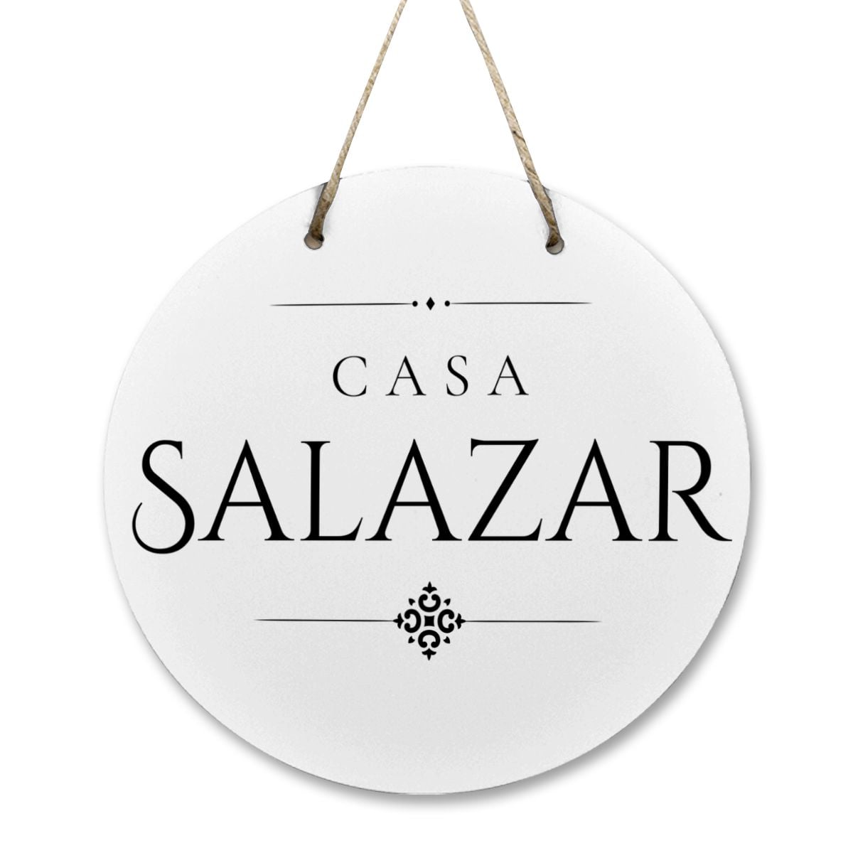 Casa Salazar Wooden Door Sign
