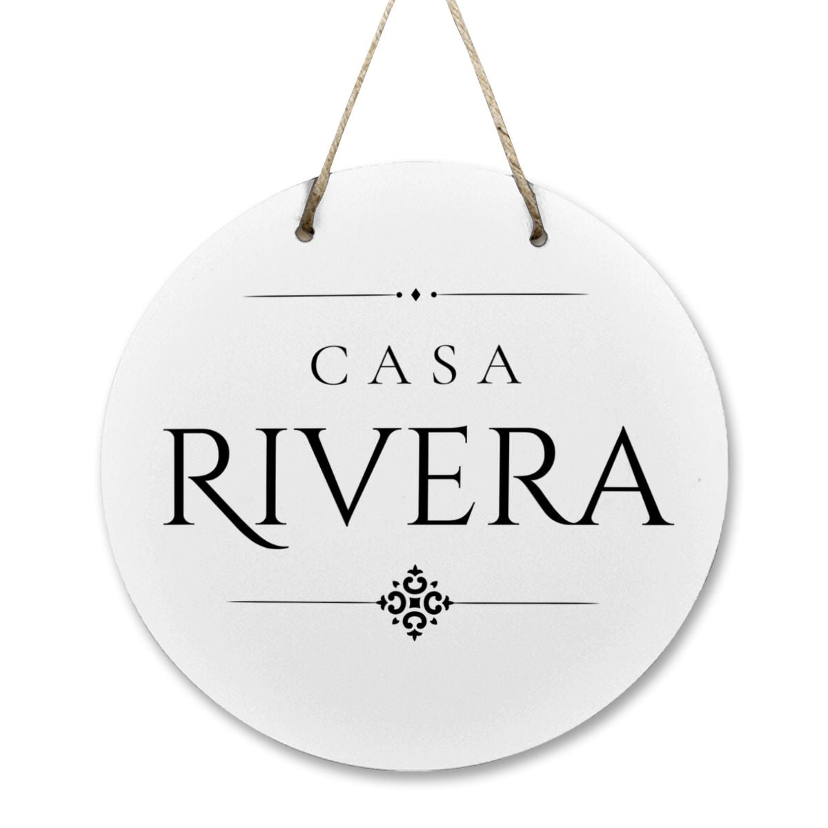 Casa Rivera Wooden Door Sign