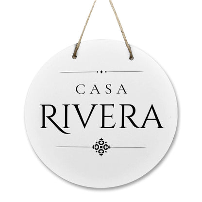 Casa Rivera Wooden Door Sign