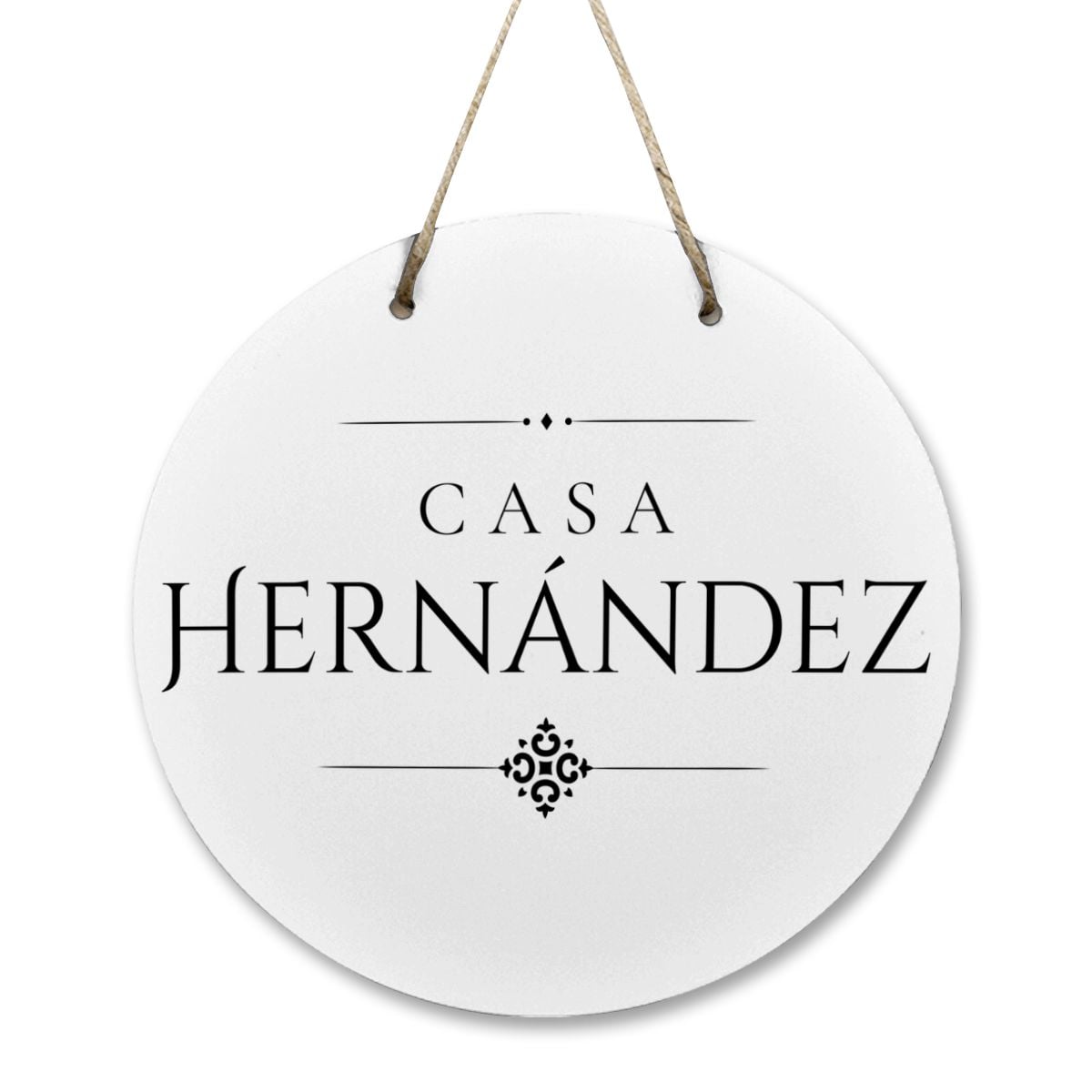 Casa Hernández Wooden Door Sign