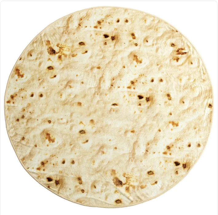 Tortilla / Roti Soft Plush Blanket - 3 Sizes Available