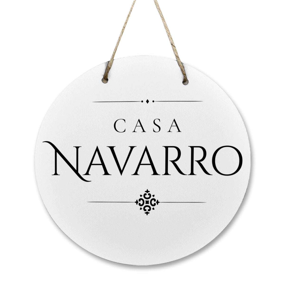Casa Navarro Wooden Door Sign