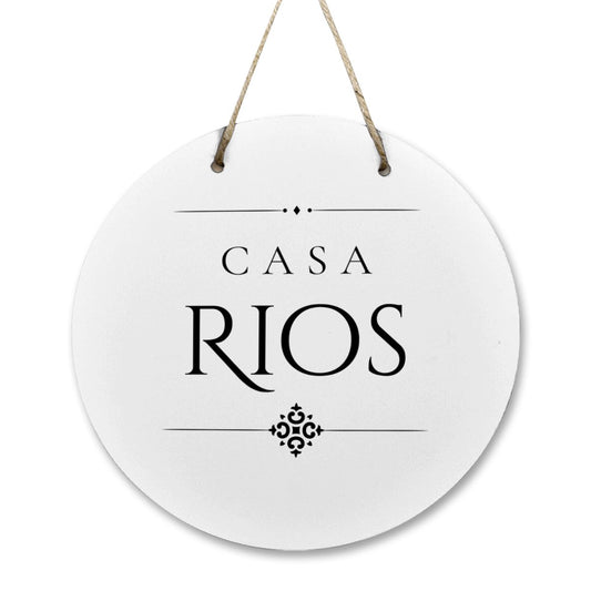 Casa Rios Wooden Door Sign